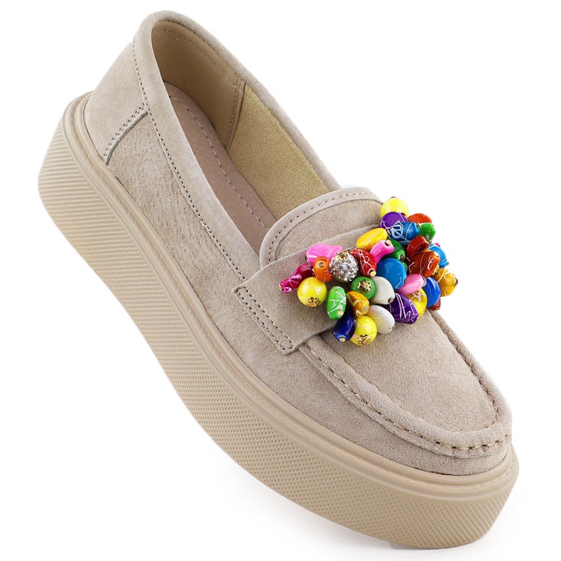 Nahkapäät lavalla beige beige filippo dp6765 2