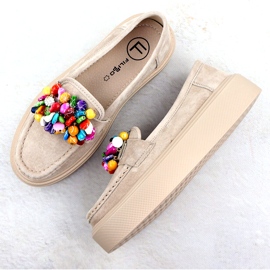 Nahkapäät lavalla beige beige filippo dp6765 4