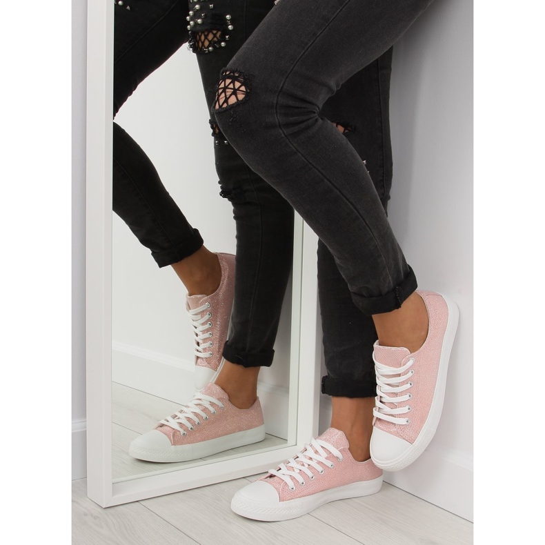 Vaaleanpunaiset naisten tennarit T-1717 Pink vaaleanpunainen 1