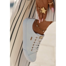 Big Star Naisten lenkkarit, joissa on ekologinen nahka iso tähti RR274748 valkoinen 2