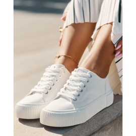 Big Star Naisten materiaalien lenkkarit iso tähti RR274405 valkoinen 2