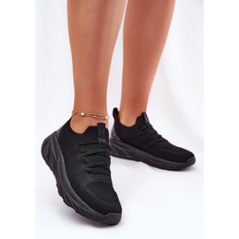 Slukkivat kevyet naisten urheilukengät Big Star RR274A132 Hi-Polish System Black System musta 2