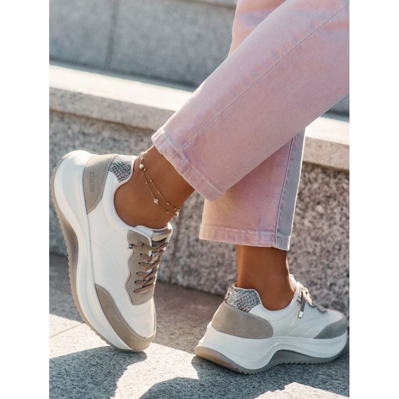 Naisten mokkanan lenkkarit Big Star RR274A344 Hi-Polish Beige -järjestelmässä 1