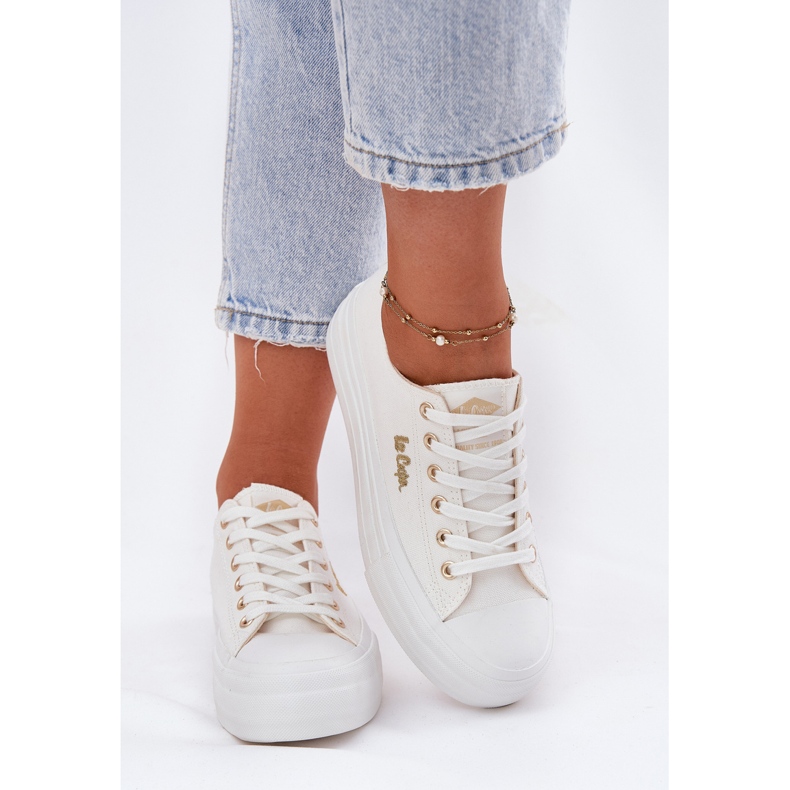 Naisten lenkkarit laiturilla Lee Cooper LCW-25-02-3289 White valkoinen 2