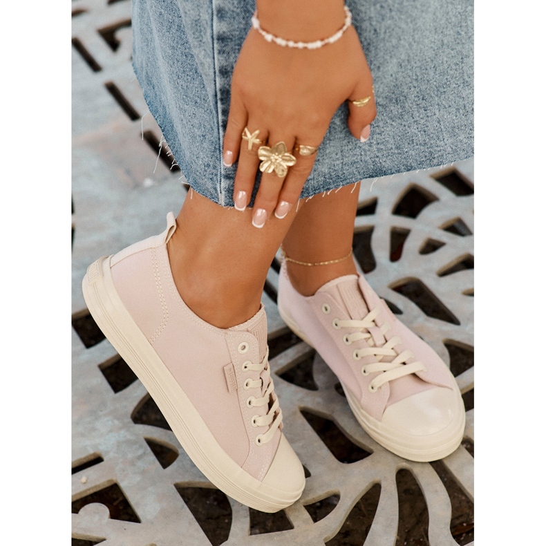 Big Star Naisten iso tähti RR274732 Vaaleanpunaiset lenkkarit vaaleanpunainen 2