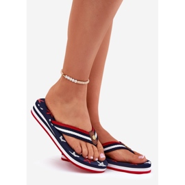 Naisten flip -Flops on kiila Big Star RR274A127 Navy Blue sininen 1
