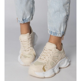 Beige Sports -lenkkarit massiivisella pohjalla 2