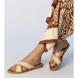 Beige naisten naisten tossut 2