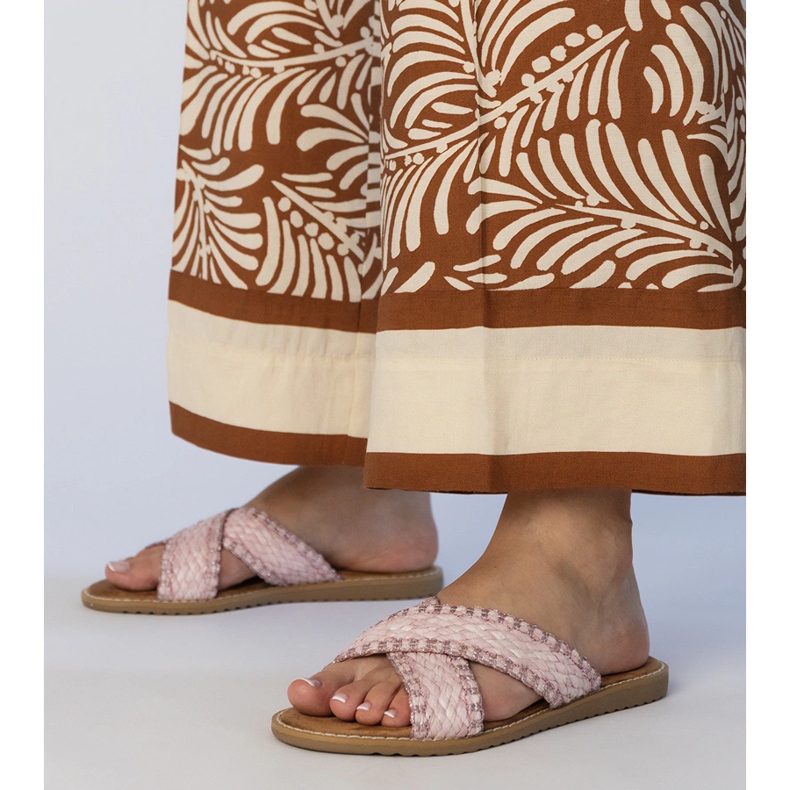 Vaaleanpunaiset naisten naisten tossut vaaleanpunainen 1