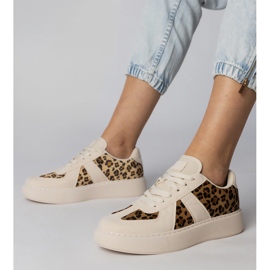 Beige-Pantter Naisten lenkkarit 1