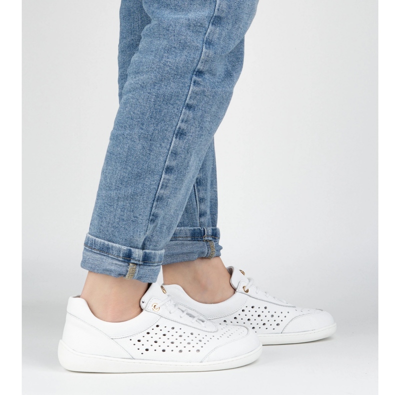 Olivier Paljain jaloin naiset minimalistiset lenkkarit 1769polun avoimia valkoisia valkoinen 2