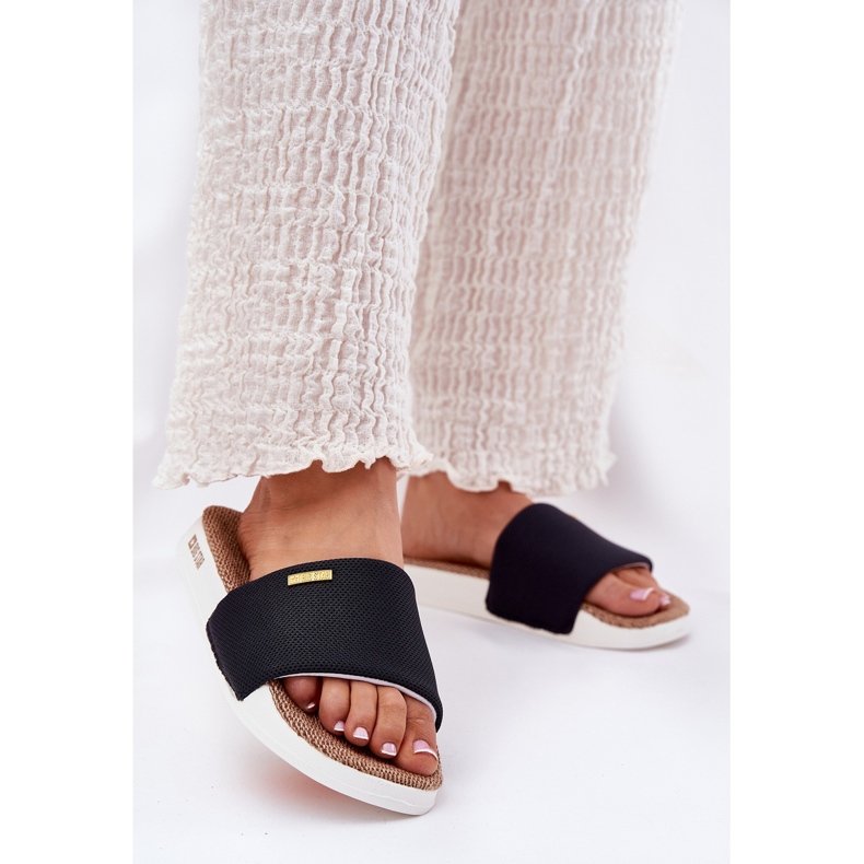 Big Star Naisten tohvelit iso tähti RR274A108 MUSTA 2