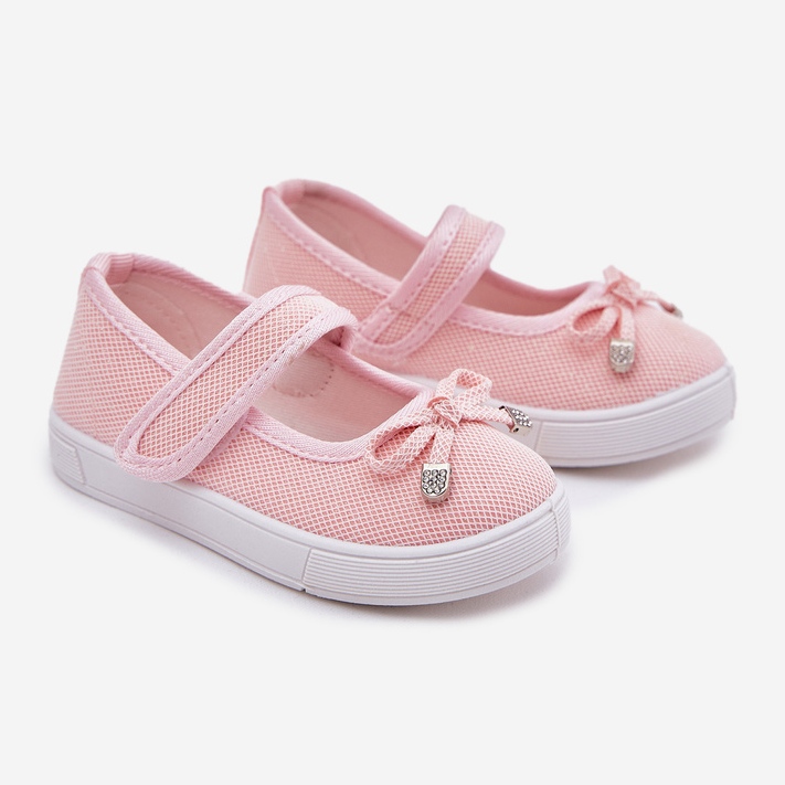 Lasten balleriinit vaaleanpunaisella jousella vaaleanpunainen 1