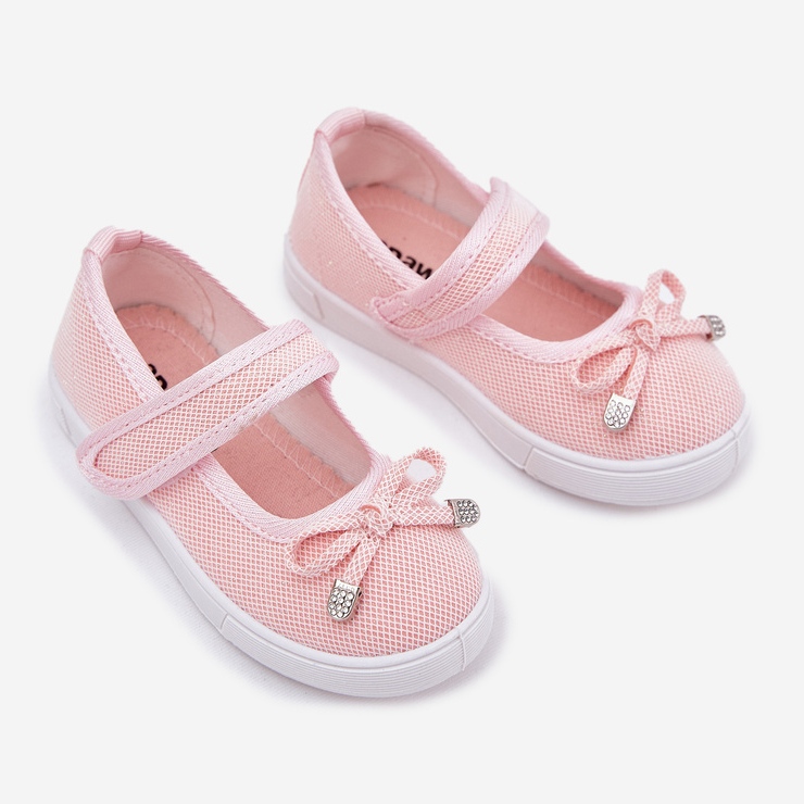 Lasten balleriinit vaaleanpunaisella jousella vaaleanpunainen 2