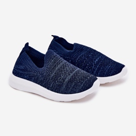 Lasten työnnetyt laivastonsiniset urheilukengät sininen 1