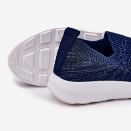 Lasten työnnetyt laivastonsiniset urheilukengät sininen 2