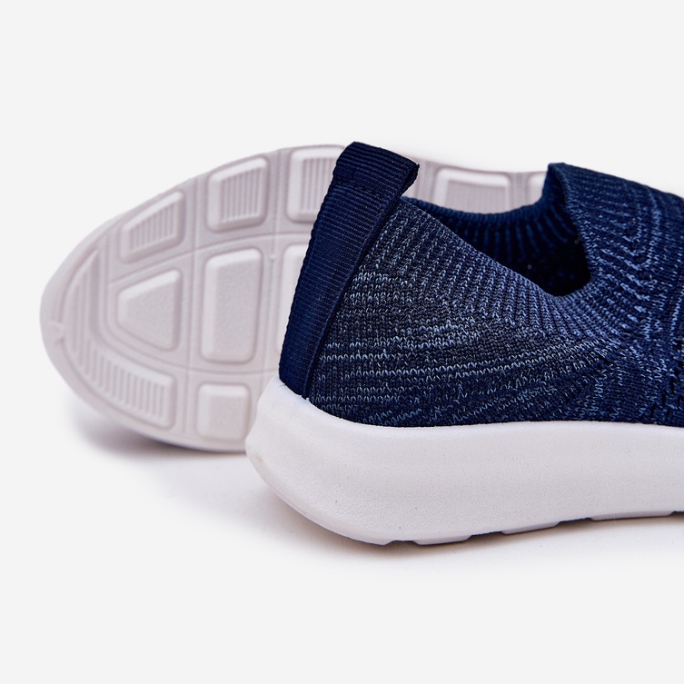 Lasten työnnetyt laivastonsiniset urheilukengät sininen 2