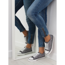 Harmaa pitsiset naisten tennarit NB89P harmaa 2