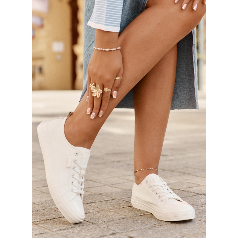 Big Star Naisten iso tähti RR274730 valkoiset lenkkarit valkoinen 2