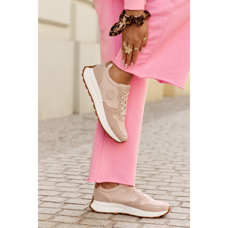 Naisten lenkkarit alustalla Big Star RR274489 Hi-Polish Pink System vaaleanpunainen 2