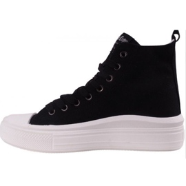 Naisten korkeat lenkkarit Lee Cooper LCW-23-44-1629LA Black Platform musta 1
