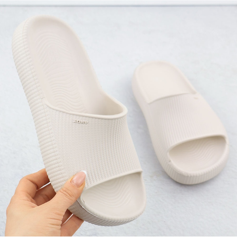 Naisten flip -flops -uima -allas Beach Beach Zaxy RR285048 kermainen 1