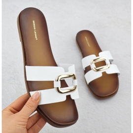 Naisten flip flops valkoisella sergio leone sk077h valkoinen 1