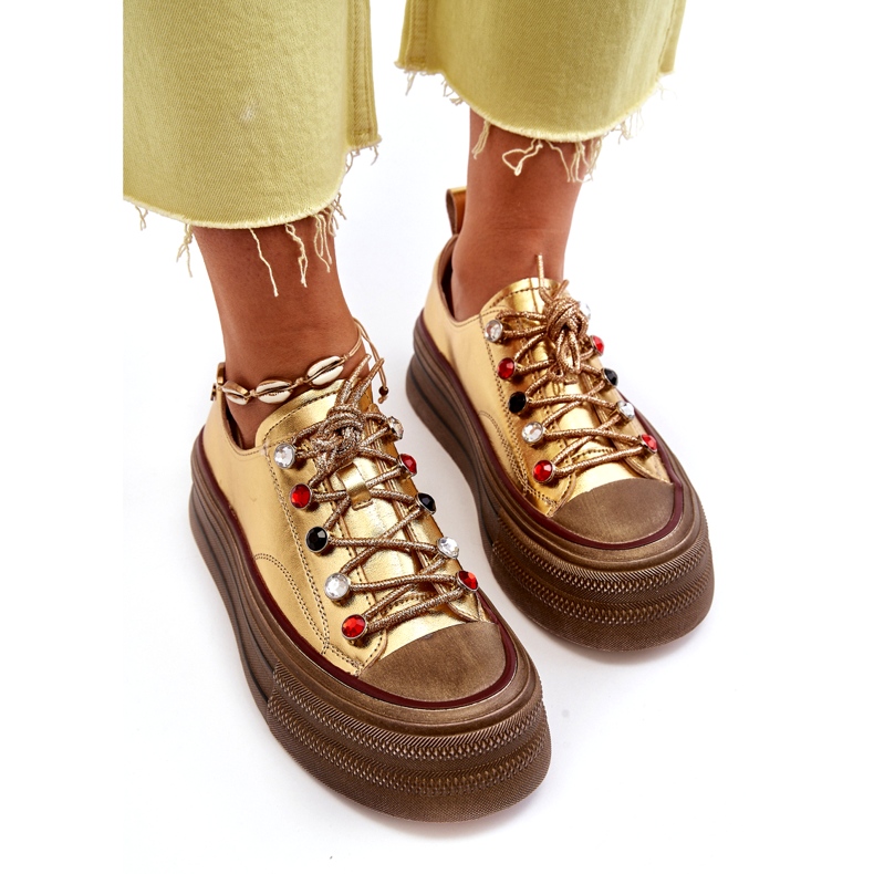 Naisten lenkkarit GOE NN2N4055 kultaa kultainen 4