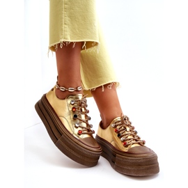 Naisten lenkkarit GOE NN2N4055 kultaa kultainen 1