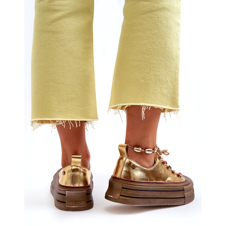 Naisten lenkkarit GOE NN2N4055 kultaa kultainen 5