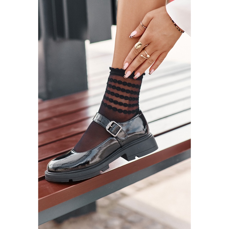 Lakattu naisten kengät mustalla Vinceza 62179 -vyöllä 4