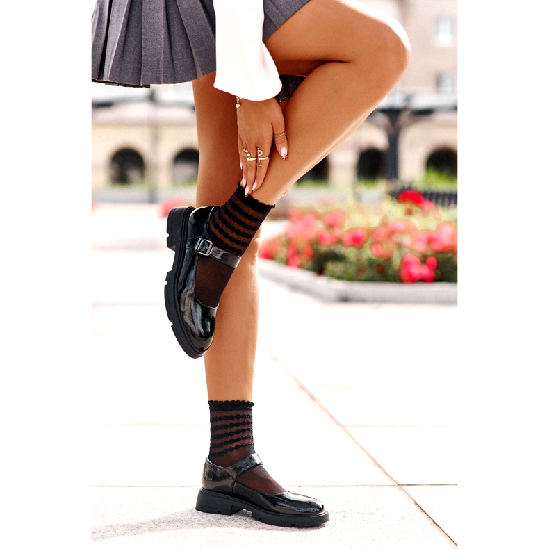 Lakattu naisten kengät mustalla Vinceza 62179 -vyöllä 2