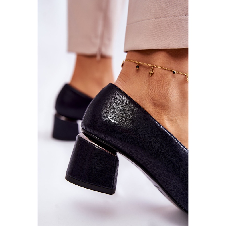 Nahkapumput koristeella Laura Messi 2487 laivastonsininen 4