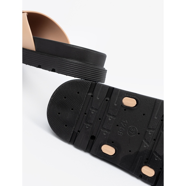 Seastar Beige naisten läppä, jossa on kultainen solki 2