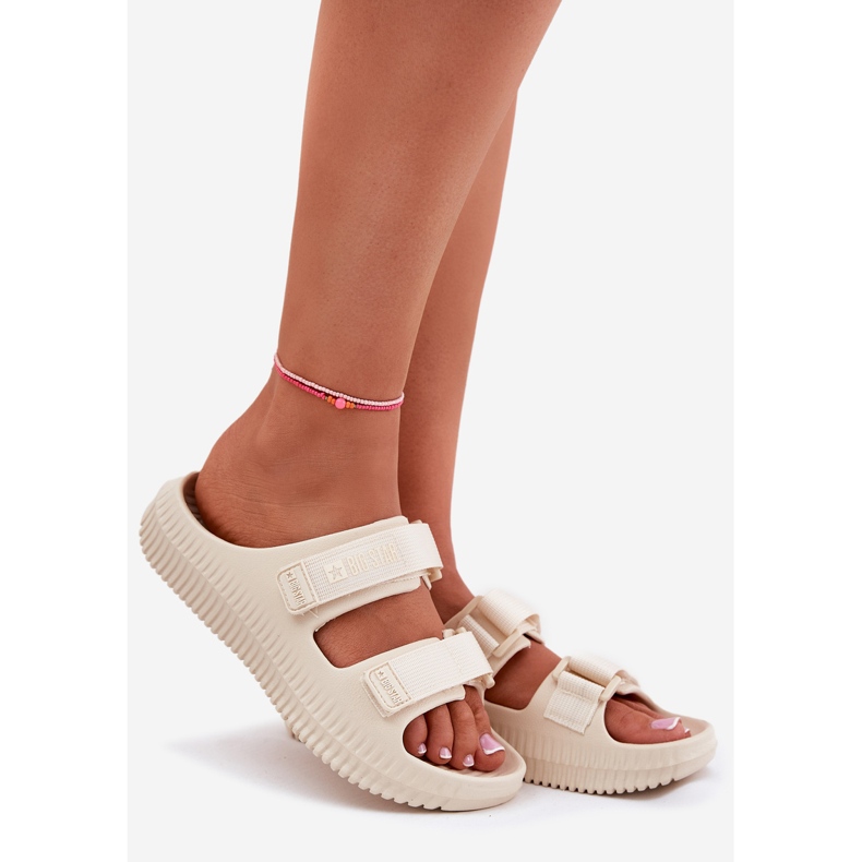 Big Star Naisten vaahtosuovat iso tähti RR274A529 Velcro Beige 1