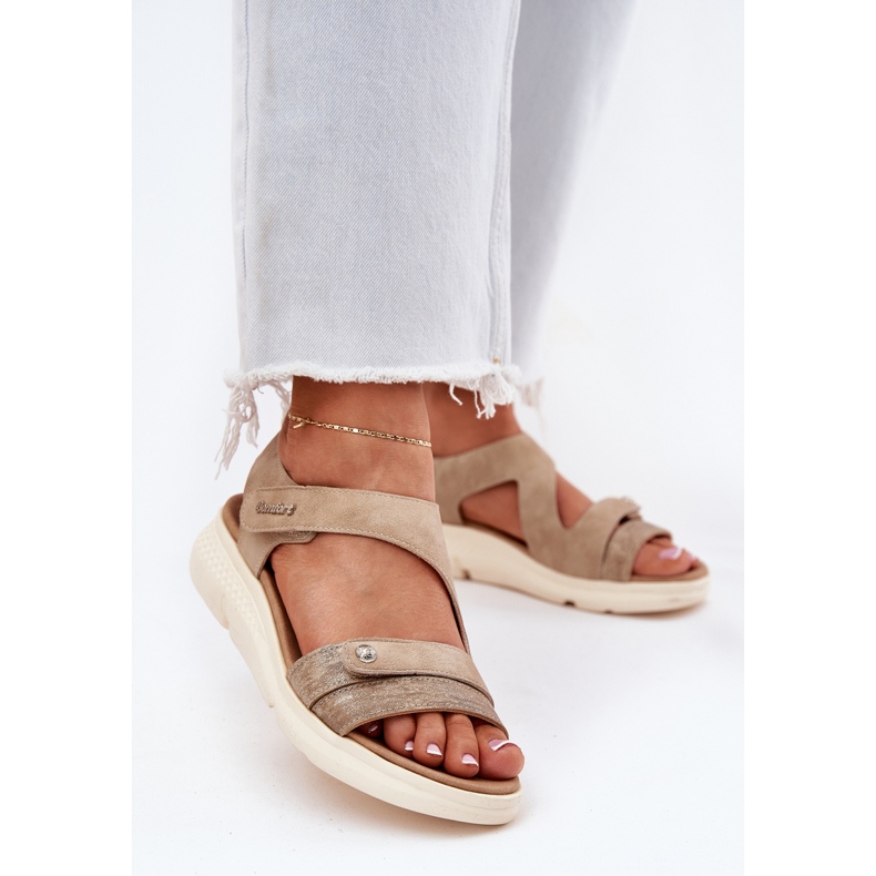 EVento Naisten sandaalit Wedge Beige 2