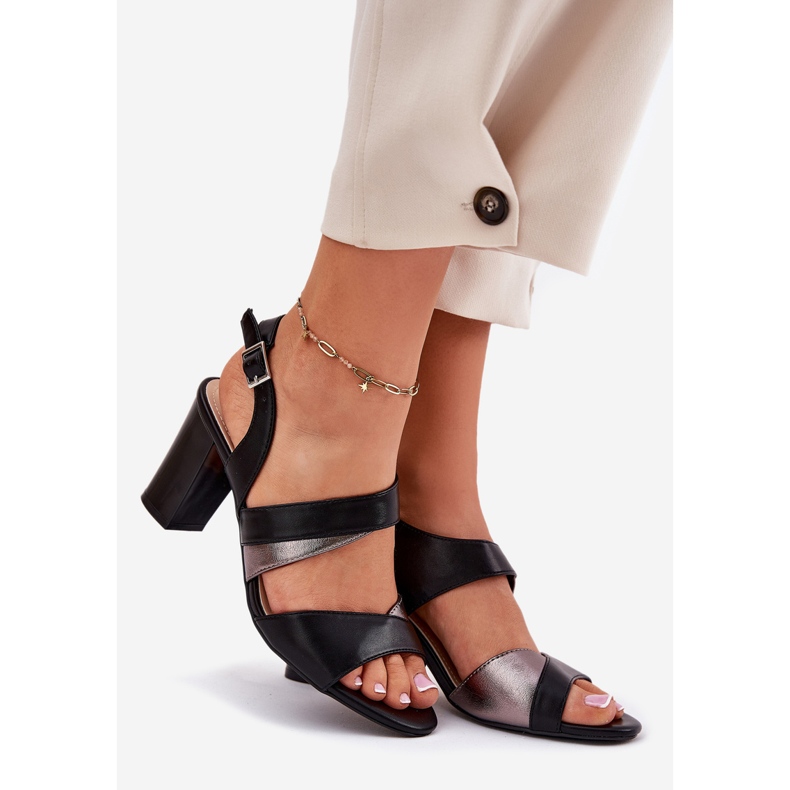 Naisten sandaalit Sergio Leone Sk866 -viestissä musta 1