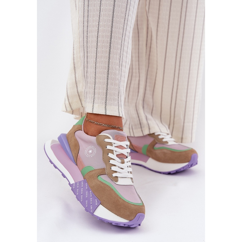 Naisten mokkanan lenkkarit Big Star RR274815 Hi-Polish Pink System -alustalla vaaleanpunainen 2