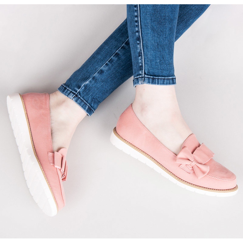 Vices Matalat kengät rusetilla vaaleanpunainen 1