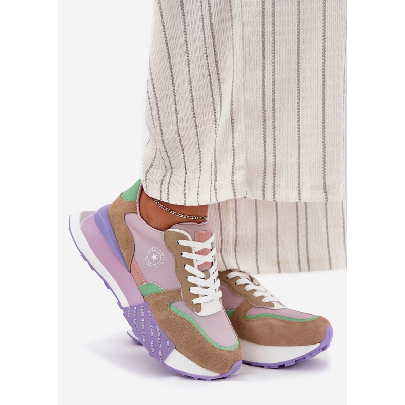 Naisten mokkanan lenkkarit Big Star RR274815 Hi-Polish Pink System -alustalla vaaleanpunainen 1