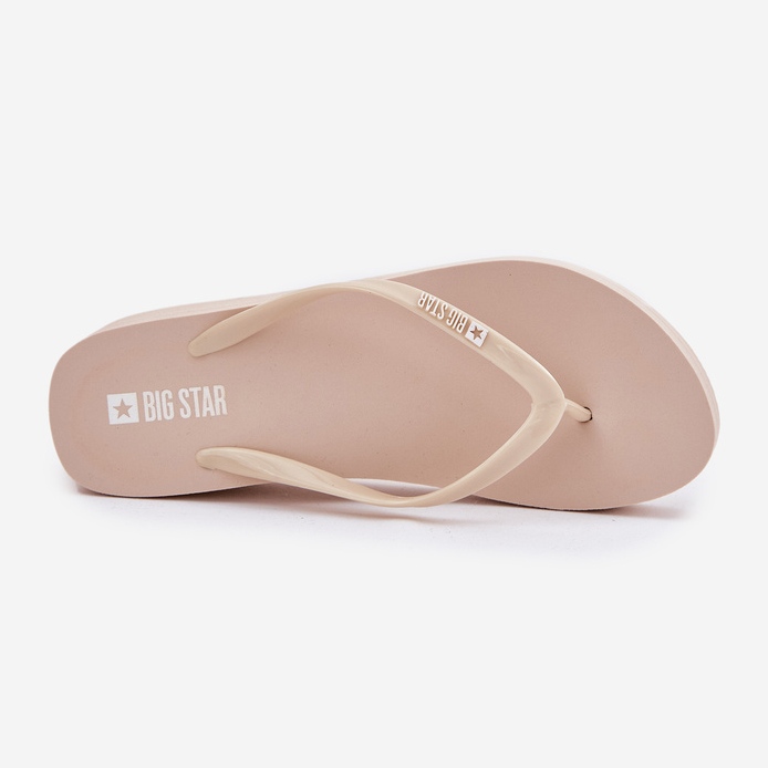 Naisten flip -Flops on kiila Big Star RR274A551 Beige 2