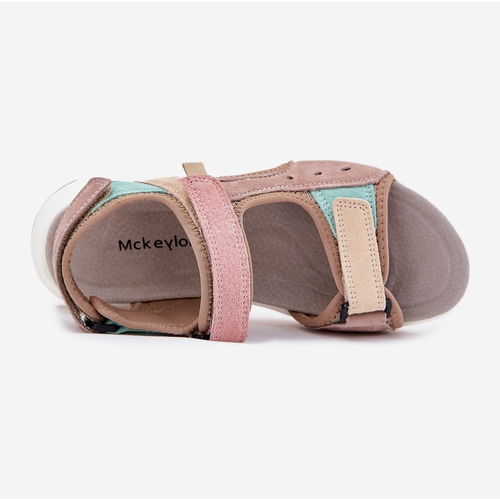 Mckeylor Naisten nahka sandaalit Mckeyor 95347 beige 2