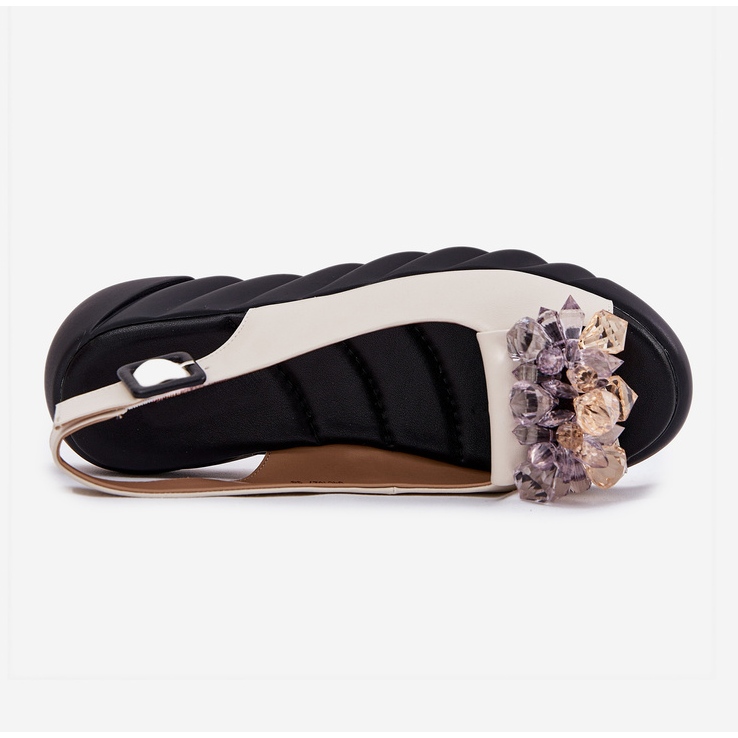 Naisten nahkaiset sandaalit Artiker 54C1627 -kiteillä beige 2