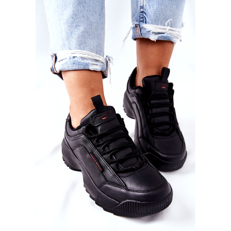 Cross Jeans Naisten urheilukengät risti farkut musta EE2R4134c 2