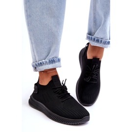 Naisten liukuminen -mustat urheilukengät 1