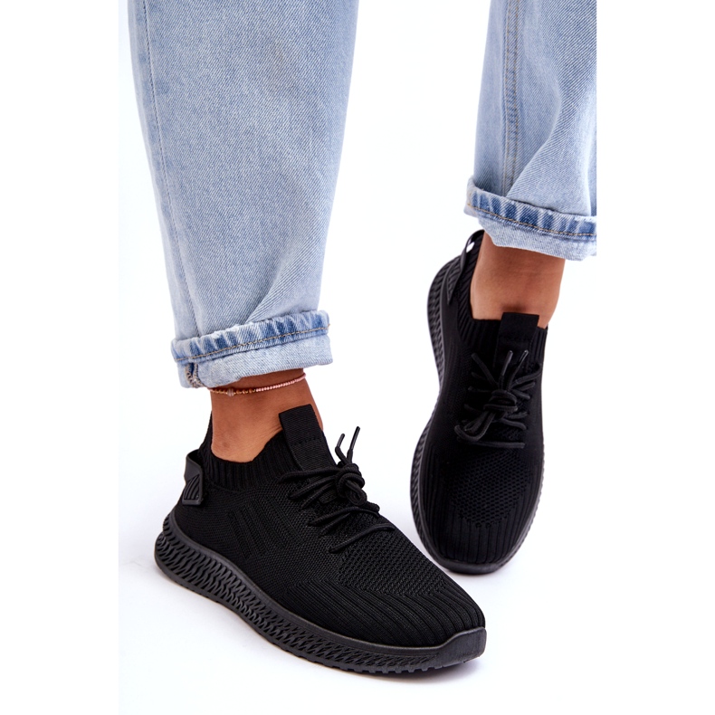 Naisten liukuminen -mustat urheilukengät 1