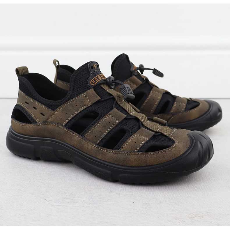 Avointyöt ruskea miesten nahkakengät T.Sokolski L25-382 1