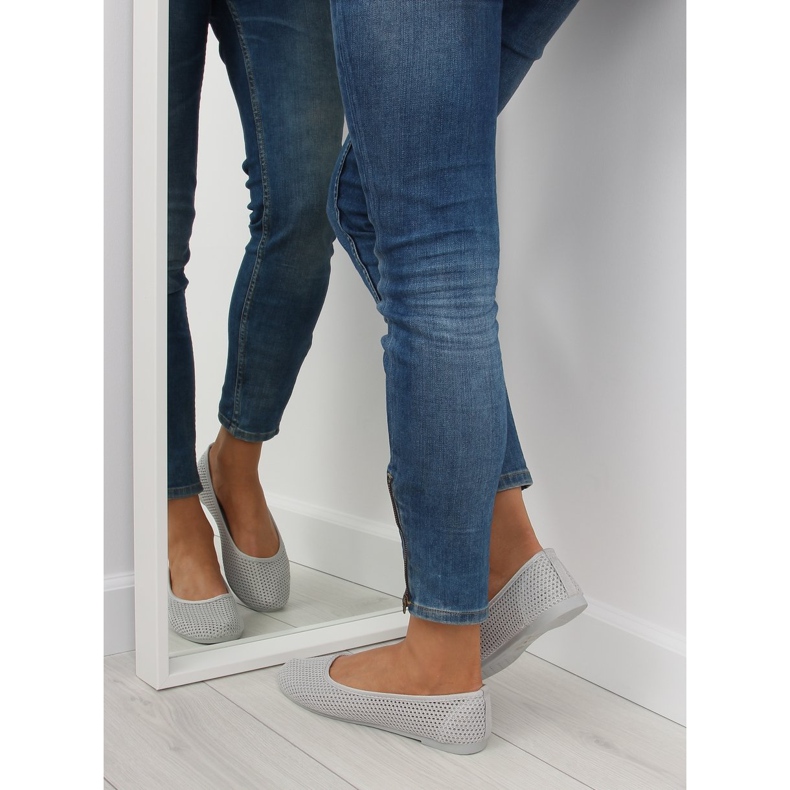 Harmaa verkkoballerina JX56 Grey 2