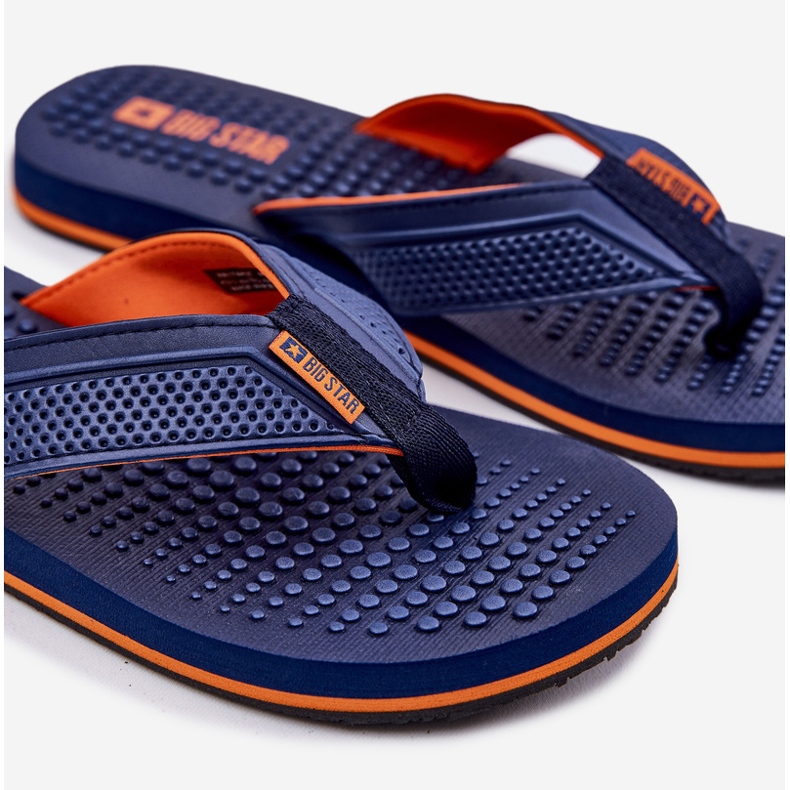 Miesten flip -Flops Big Star RR174437 Navy Blue sininen 2