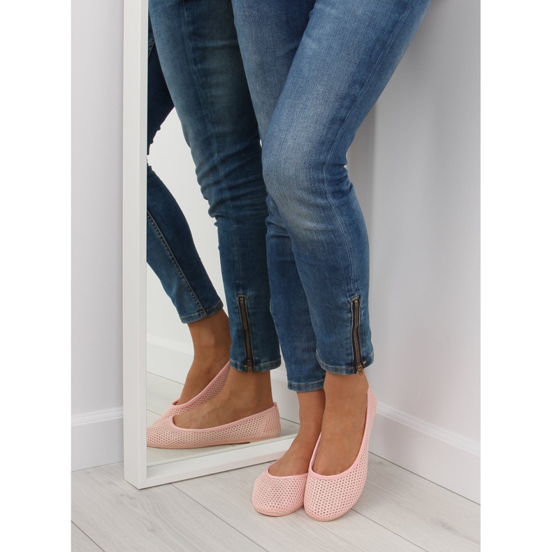Pink mesh ballerina JX56 Pink vaaleanpunainen 1